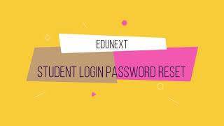 Student Invalid login issues  Password Reset both on Edunext App and Web Portal [upl. by Yornoc]