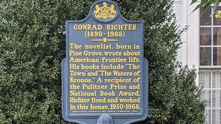 Pennsylvania Historical Markers Series  Conrad Richter [upl. by Azer]