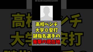 高校控え＆大学通算0安打でプロになった選手の驚きの現在地 [upl. by Eitsym]