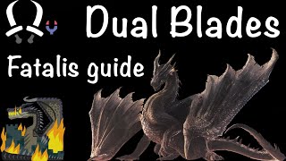 How to solo Fatalis with Dual Blades head openings builds full hunt [upl. by Dhaf808]