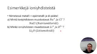 Kemia Ioniyhdisteen muodostuminen ja nimeäminen [upl. by Benil]