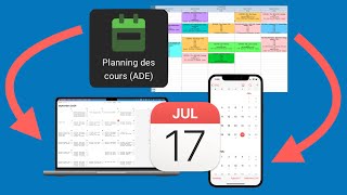 Votre CALENDRIER UNIVERSITAIRE sur MACiPhoneiPad [upl. by Kendy]