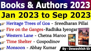 Books amp Authors 2023  पुस्तक और लेखक 2023  Current Affairs 2023  Most Imp Books List books [upl. by Fari]