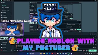 Playing Roblox With My PngTuber [upl. by Trepur695]