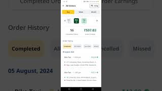 Rapido Captain Earning  ola uber bike taxi earning  rapido earning [upl. by Iredale]