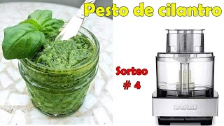 Como hacer un pesto de cilantro [upl. by Mialliw323]