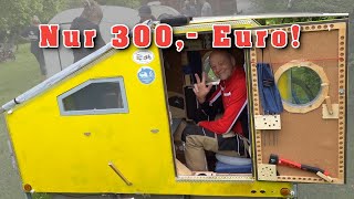 Eigenbau Fahrradwohnwagen aus Holz für unter 300 Euro [upl. by Eleumas]