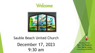 Service of worship at 930 am December 17 2023 conducted by Rev David Jones [upl. by Reggie]