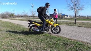 HONDA CB125F spins amp wheelies πάντες [upl. by Singleton]