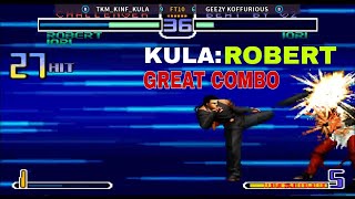 Robert ¡GREAT COMBO💯✅ Amazing Robert by Kula 🇲🇽 KOF 2002 PLUS [upl. by Anauqahc]