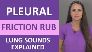 Pleural Friction Rub Lung Sounds Audio Causes  Pleural Rub Breath Sounds NCLEX [upl. by Lee]