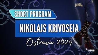 Nikolajs KRIVOSEJA LAT  Junior Men Short Program  Ostrava 2024 [upl. by Macy54]