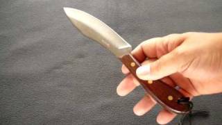 GR4 GROHMANN SURVIVAL KNIFE FIXED PLAIN ROSEWOOD [upl. by Ormond]