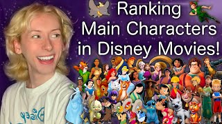 RANKING MAIN CHARACTERS IN DISNEY MOVIES 🐘🍝🏰 with Nicky Marra [upl. by Yblehs]