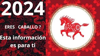 2024 PREDICCIONES PARA EL SIGNO DEL CABALLO [upl. by Schoenfelder]