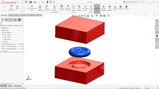 Solidworks Mold tools tutorial  Introduction of Mold tools in Solidworks [upl. by Bauer]