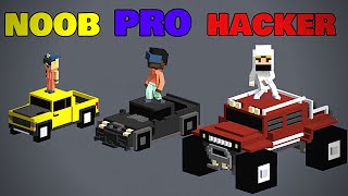 NOOB vs PRO vs HACKER  Smashy Road Wanted 2 [upl. by Nuawad]