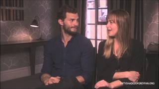 Dakota Johnson and Jamie Dornan Interview  Fifty Shades of Grey Part 3 [upl. by Netty268]