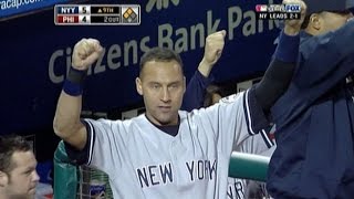 WS 2009 Gm4 ARods RBI double puts Yanks up late [upl. by Engel444]