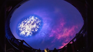 Sternenkuppel in 360Grad Das Planetarium nach dem Umbau [upl. by Alrich163]