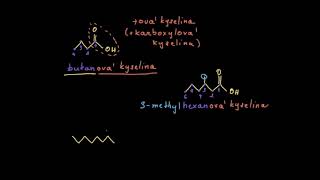 Karboxylové kyseliny  názvosloví  Organická chemie  Khan Academy [upl. by Hutson628]