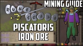 2007 RuneScape Mining Guide Piscatoris Iron Ore [upl. by Fredella]