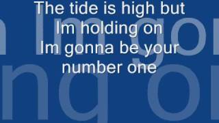 The tide is high w lyrics [upl. by Oicafinob]