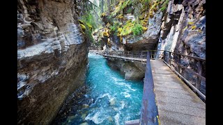 JOHNSTON CANYON amp INK POTS ASMR BANFF NATIONAL PARK ALBERTA CANADA [upl. by Fineberg]