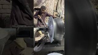 wow Amazing stainless steel large bowl making process shorts handmade skills [upl. by Dde]