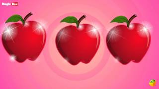 An Apple A Day  English Nursery Rhymes  CartoonAnimated Rhymes For Kids [upl. by Toback]