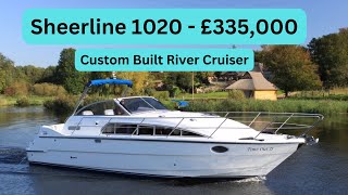 Boat Tour  Sheerline 1020  £335000  Custom Built River Cruiser [upl. by Naic]