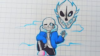 How to draw Sans cute Sans Undertale Cách vẽ Sans Undertale siêu dễ thương [upl. by Akeme280]