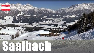 Skiing in Saalbach  one of the largest ski area in Austria [upl. by Bradski686]