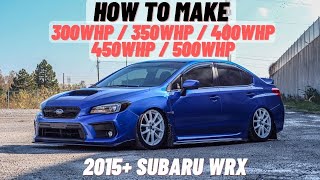 How to Make quotXquot Horsepower in a 2015 Subaru WRX [upl. by Amaryl200]