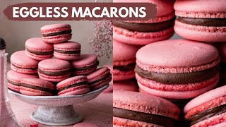 HOW TO MAKE EGGLESS MACARONS  EASY EGGLESS MACARONS RECIPE NO EGG MACARONS  BAKE WITH SHIVESH [upl. by Duhl307]