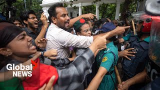 quotCannot stop us with bulletsquot Police in Bangladesh arrest 8 students during March for Justice [upl. by Deirdra]