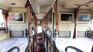 Orange Travels VOLVO B11R Sleeper Bus StarZ by MG Auto  Premium Luxury Bus Interiors amp Exteriors [upl. by Abeh]