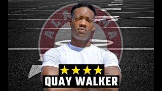 Quay Walker Alabama commit highlights [upl. by Ahseiyk]