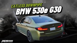 BMW 530e Plugin Hybrid  G30 LCI  ติดตั้ง  Catless Downpipe [upl. by Eradis]