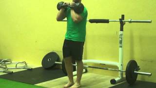 Double Kettlebell Airborne Lunge [upl. by Atir176]