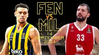 Fenerbahce Beko Instanbul vs Emporio Armani Milan  Friendly Game Highlights  14 September 2024 [upl. by Marj]