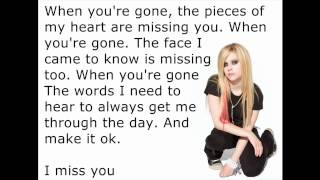 Avril Lavigne  When Youre Gone LyricsLetra [upl. by Assina]