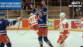 Todays Iconic Moment in NY Sports Rangers clinch their first Presidents Trophy  NY Post Sports [upl. by Aroon]