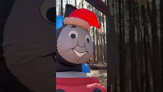 2009 Gemmy Airblown Inflatable 8ft Wide Christmas Thomas The Tank Engine [upl. by Barbaresi]