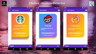 Flutter Tutorial  Flutter Gesture Detector [upl. by Nnor795]