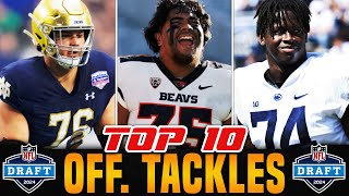 MIDSEASON Offensive Tackle Rankings  2024 NFL Draft [upl. by Yrakaz]