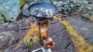 Raketenofen selber bauen  Teil 3  Funktionstest  Rocket Stove [upl. by Gratia]