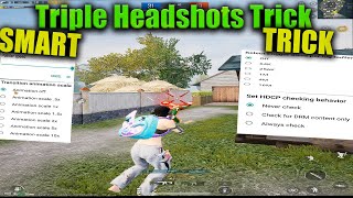 Triple Headshots Trick In Gameloop [upl. by Leiahtan]