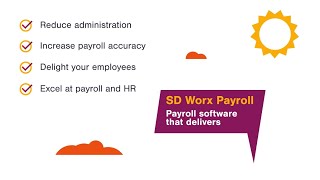 SD Worx Payroll The payroll software that delivers [upl. by Odlonyer]