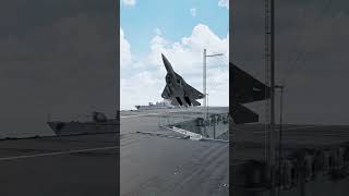 Sukhoi Su57 Executed a Flawless Touchdown on the Aircraft Carrier [upl. by Renrew436]